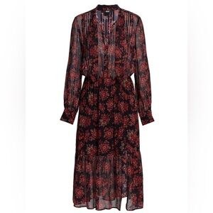 Paige Koralina Silk Midi Dress